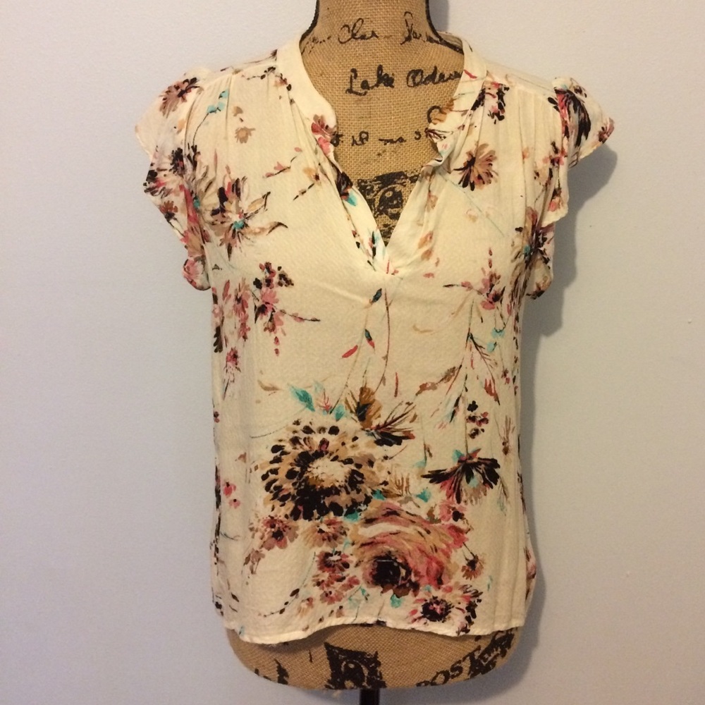 Papaya beautiful floral top sz S